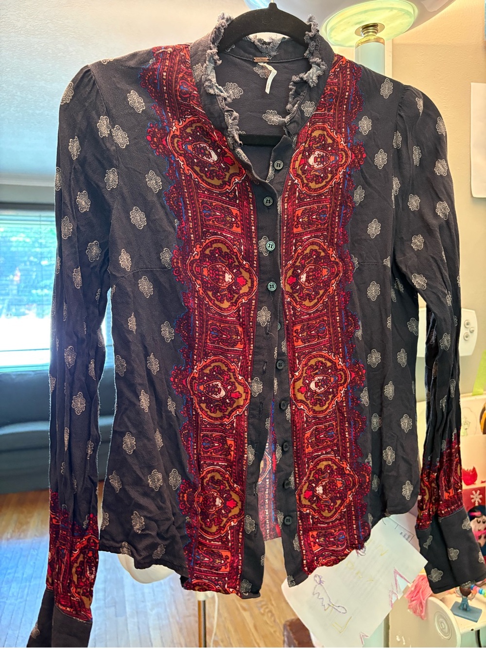 Free People - Boho patterned Blouse